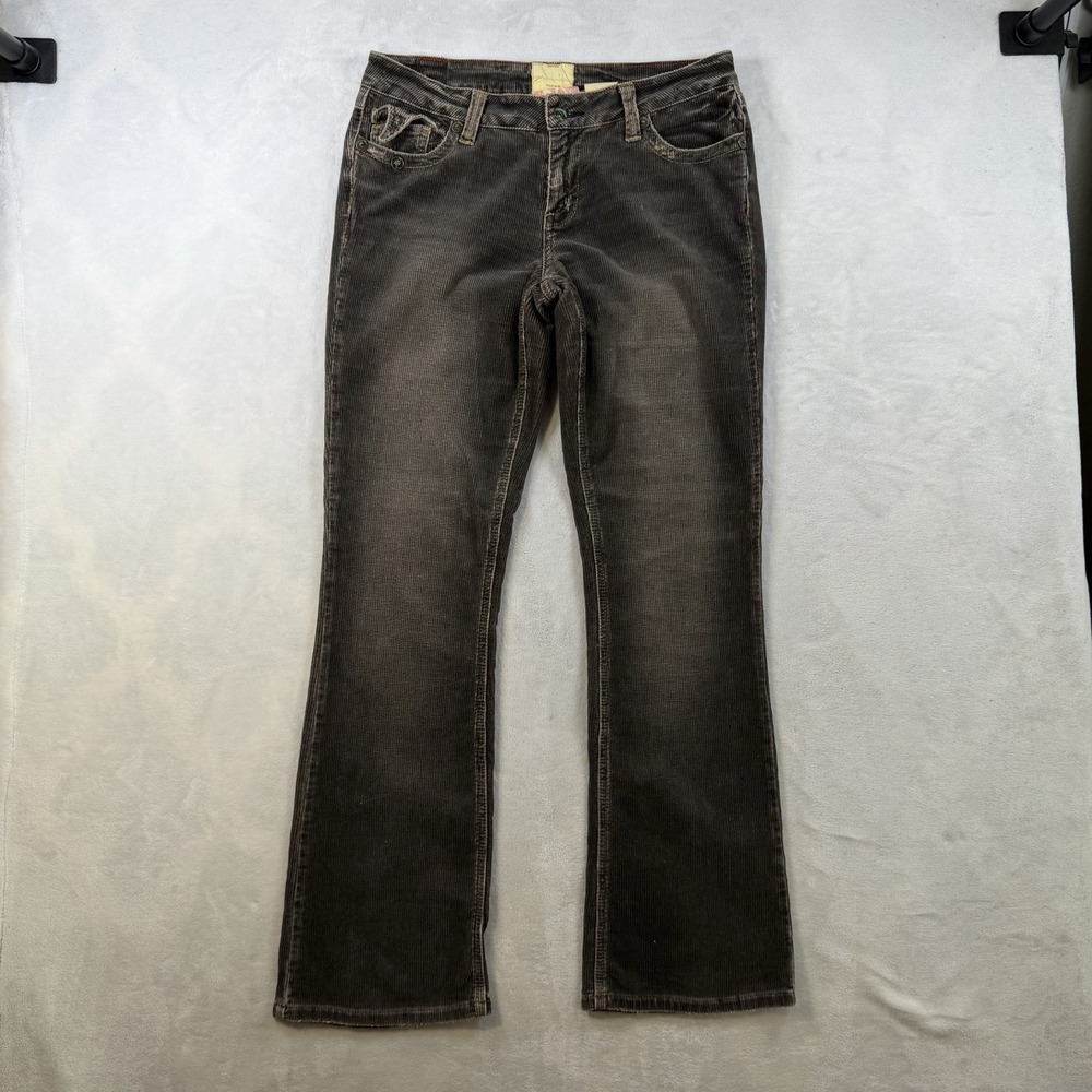 Marlow Women's Jeans Size 30/11 Corduroy Bootcut Distressed Embellished Pockets